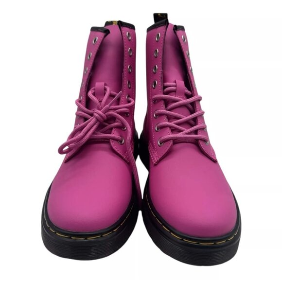 NEW Dr. Martens Zavala‎ PINK Combat Boots LA004 size 7 Women’s shoes - Picture 3 of 11